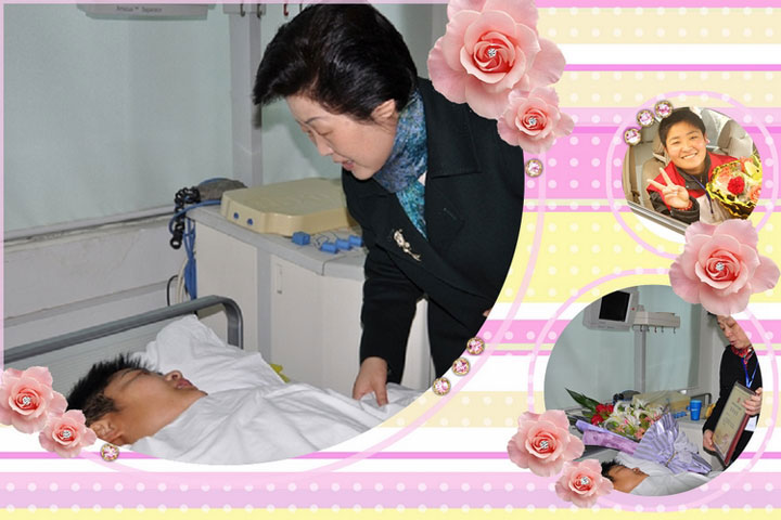 副市長孫全玉專程看望淮南“本土”第一例造血干細胞捐獻者--胡常引